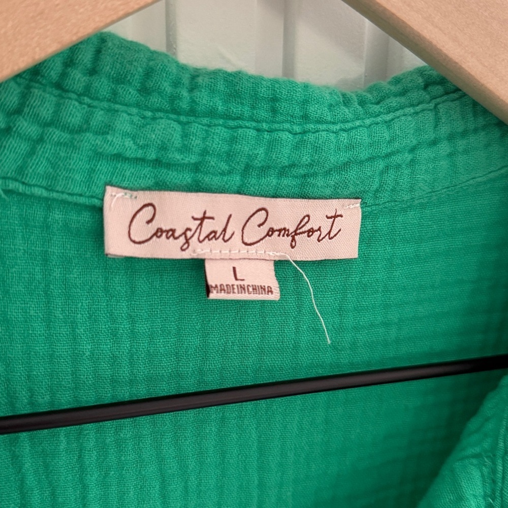 Coastal Comfort Muslin Cotton Mini Dress View 3